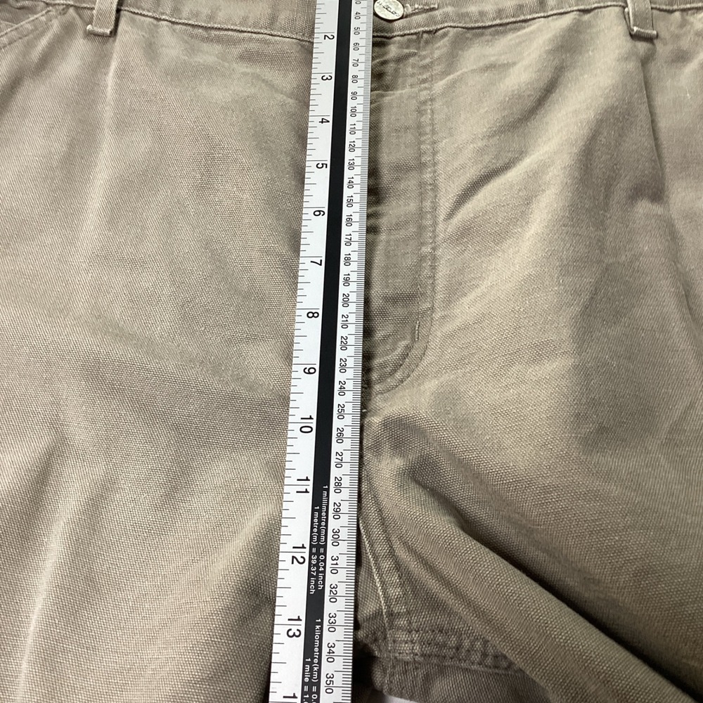 Carhartt Mens Size 40x32 Khaki Tan Duck Canvas Carpenter Work Pants Utility - Picture 6 of 8